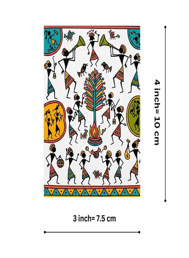 BenignCraft 20 Notecards with Envelops, Warli Art Greeting Cards, Thank You Cards, Birthday Return Gift Tags for All Occasions. - Image 2